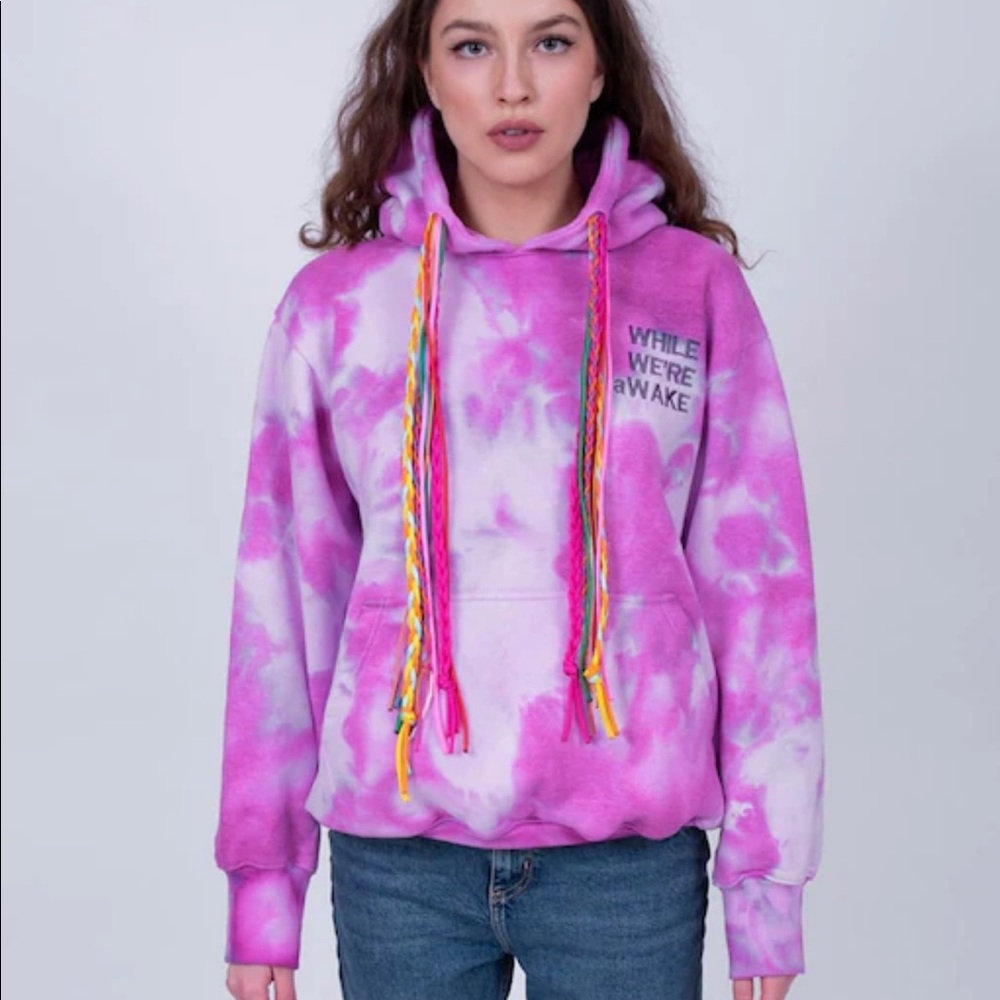 While We’re Awake Tie Dye Hoodie